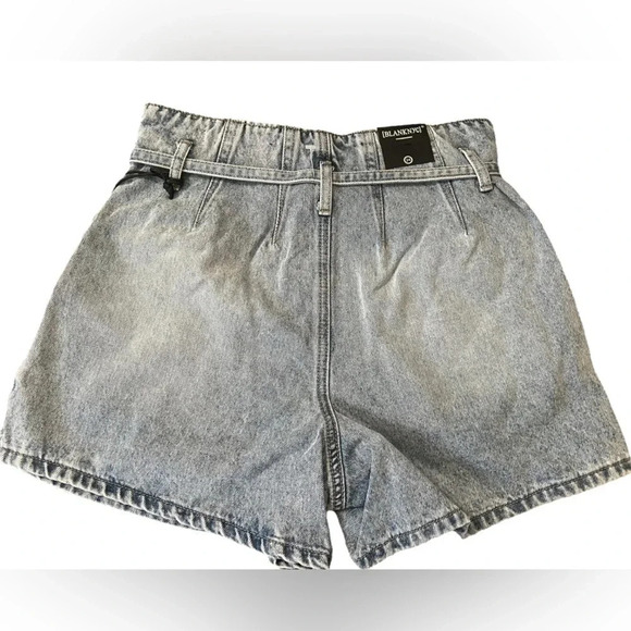 NWT Blank NYC Pay Back A Line Belted Jean Shorts - Picture 2 of 3